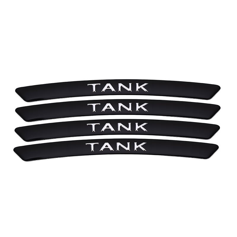 AWE-TANK-01, 4PCS 3D Wheel hub Stickers Decorative Stickers, Aluminum Alloy Material for All TANK Models Accessories