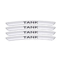 AWE-TANK-01, 4PCS 3D Wheel hub Stickers Decorative Stickers, Aluminum Alloy Material for All TANK Models Accessories
