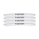 AWE-TANK-01, 4PCS 3D Wheel hub Stickers Decorative Stickers, Aluminum Alloy Material for All TANK Models Accessories