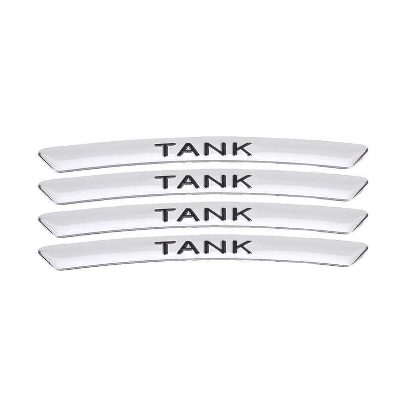 AWE-TANK-01, 4PCS 3D Wheel hub Stickers Decorative Stickers, Aluminum Alloy Material for All TANK Models Accessories