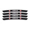 AWE-YAMAHA-01, 4PCS 3D Wheel Hub Stickers Decorative Stickers, Aluminum Alloy Material For All YAMAHA Models Accessories