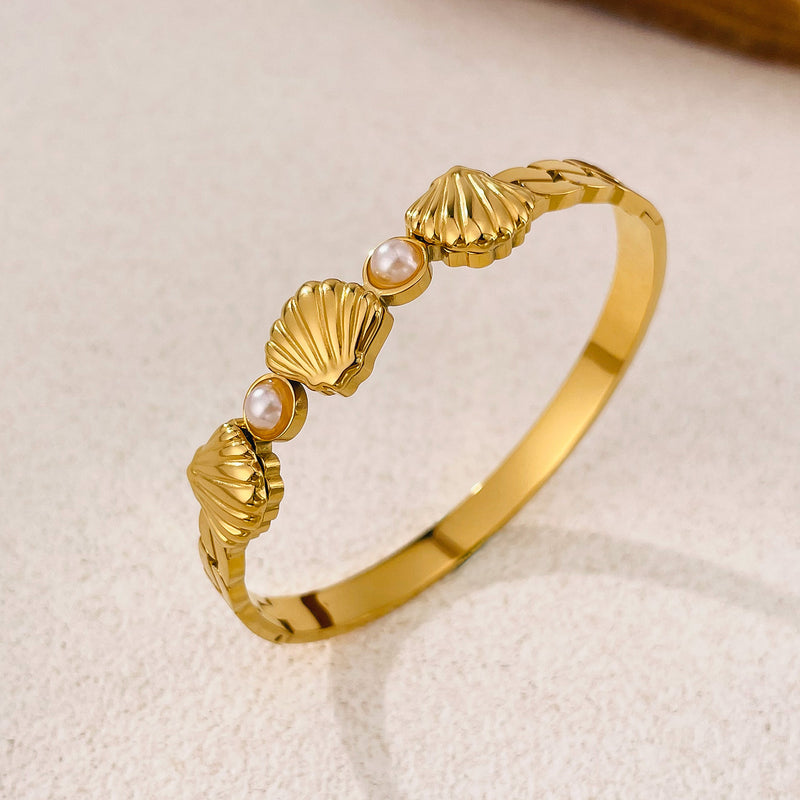 BA-GH1135, Elegant Stainless Steel Bangle Bracelet – Women’s Jewelry