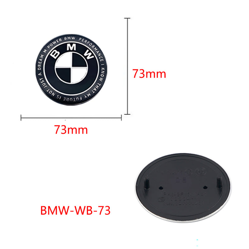 BMW-WB-73, BMW Black Limited Edition Trunk Emblem With 2 Pin