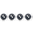 BMW-WB-RIMCAP, Pack 4 BMW Black Edition Rim Cap