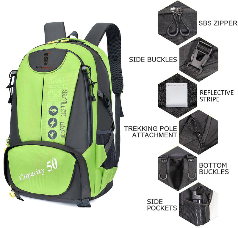 BP-820, 50L Large Capacity Outdoor Hiking Backpack – Travel, Camping & Sports Bag-imix home