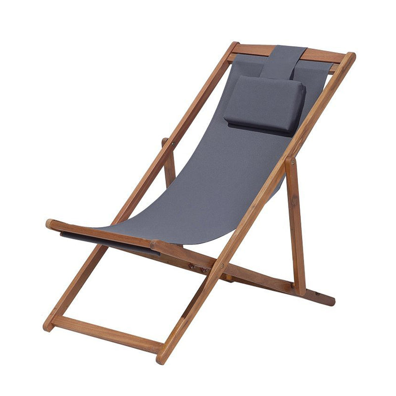 BSL-001, Natural Wood Beach Sun Lounger