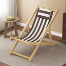 BSL-001, Natural Wood Beach Sun Lounger