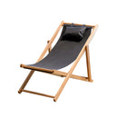 BSL-001, Natural Wood Beach Sun Lounger