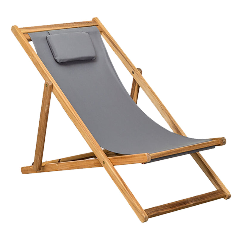 BSL-001, Natural Wood Beach Sun Lounger