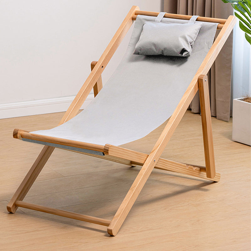 BSL-001, Natural Wood Beach Sun Lounger