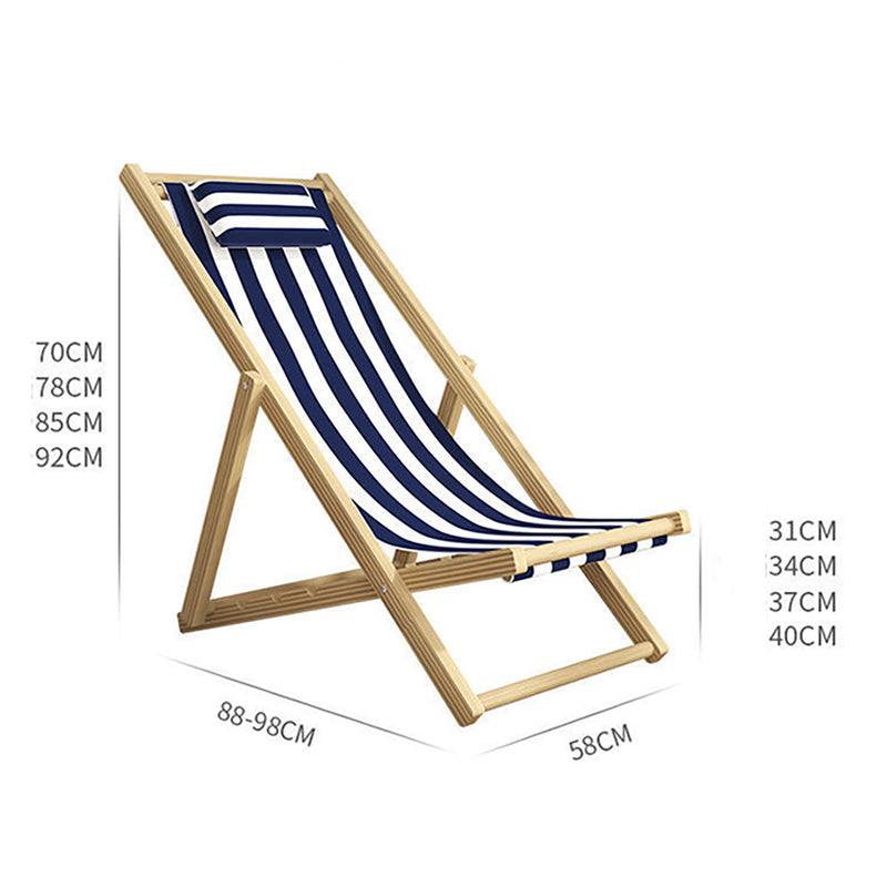 BSL-001, Natural Wood Beach Sun Lounger