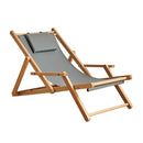 BSL-002,ECO Bamboo-Wood Beach Sun Lounger