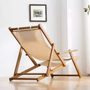 BSL-002,ECO Bamboo-Wood Beach Sun Lounger