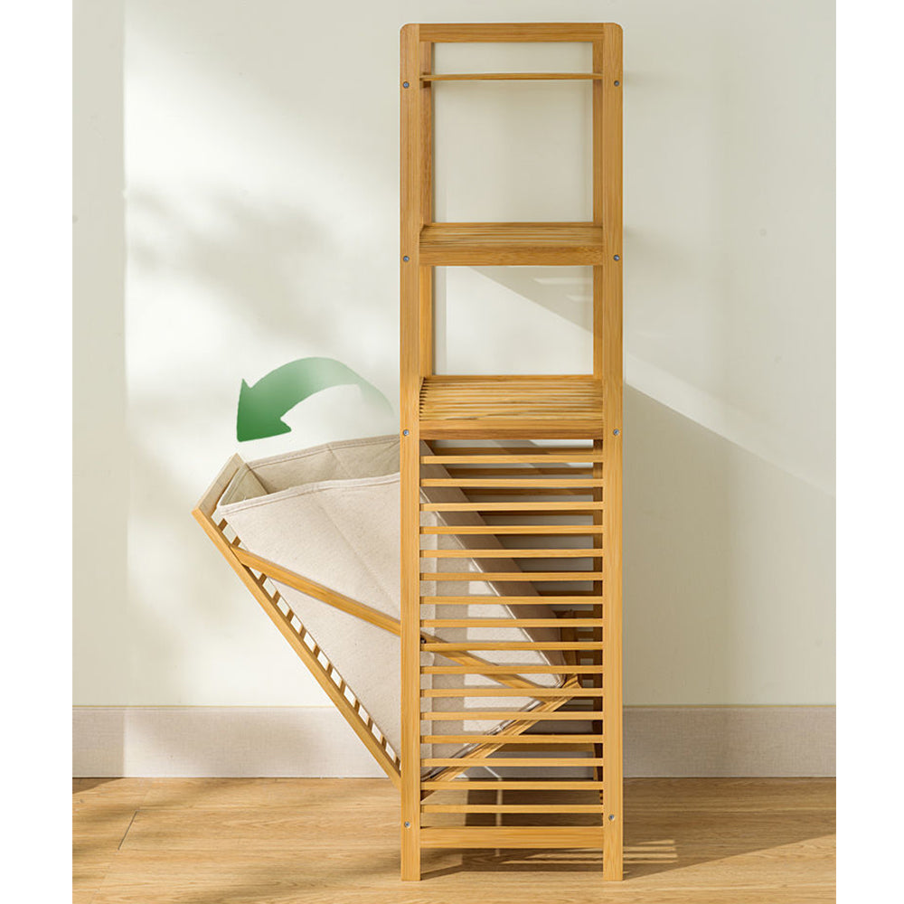 BSR-001, Bamboo Modern Bathroom Storage Rack – imixhome