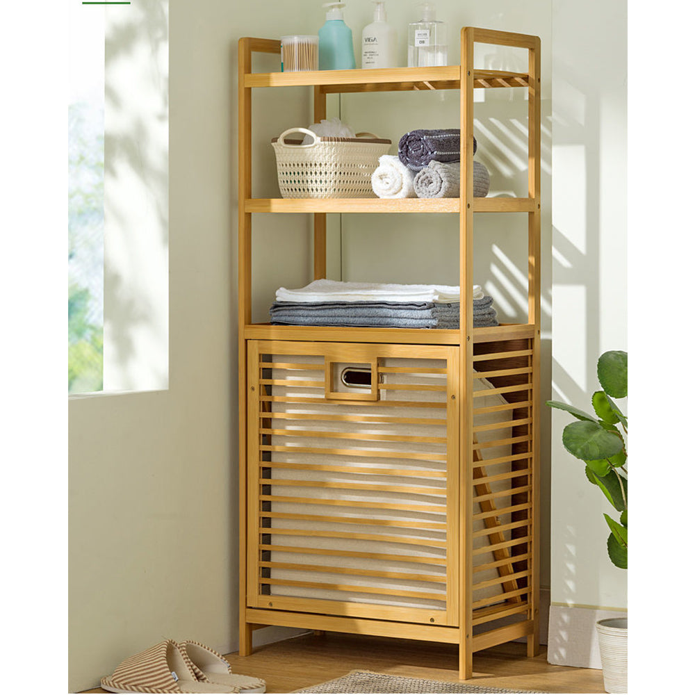 BSR-001, Bamboo Modern Bathroom Storage Rack – imixhome