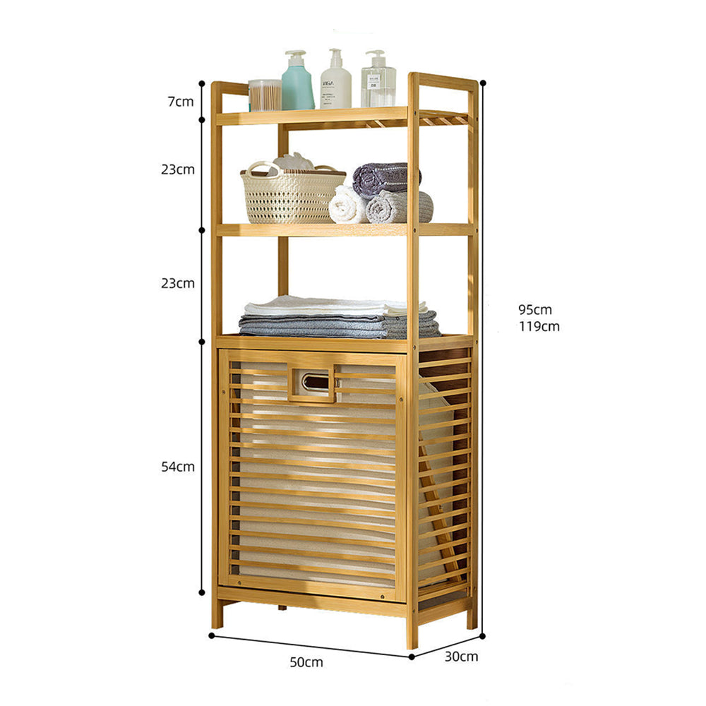 BSR-001, Bamboo Modern Bathroom Storage Rack – imixhome