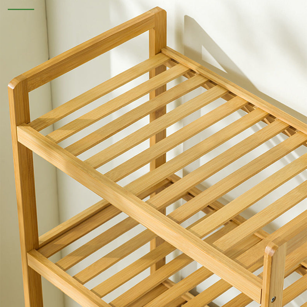 BSR-001, Bamboo Modern Bathroom Storage Rack – imixhome