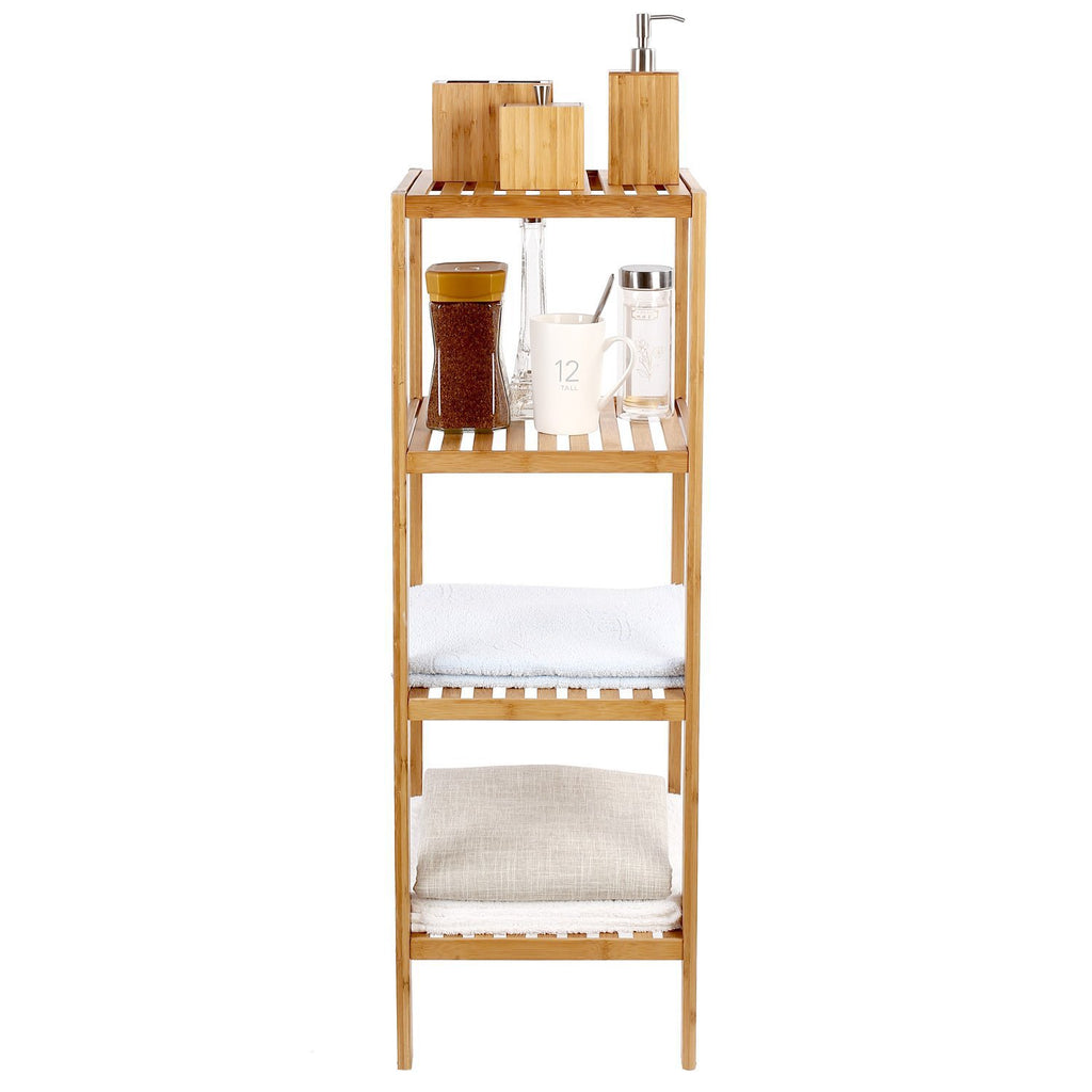 BSR-002, Bamboo Modern Bathroom Storage Rack – imixhome