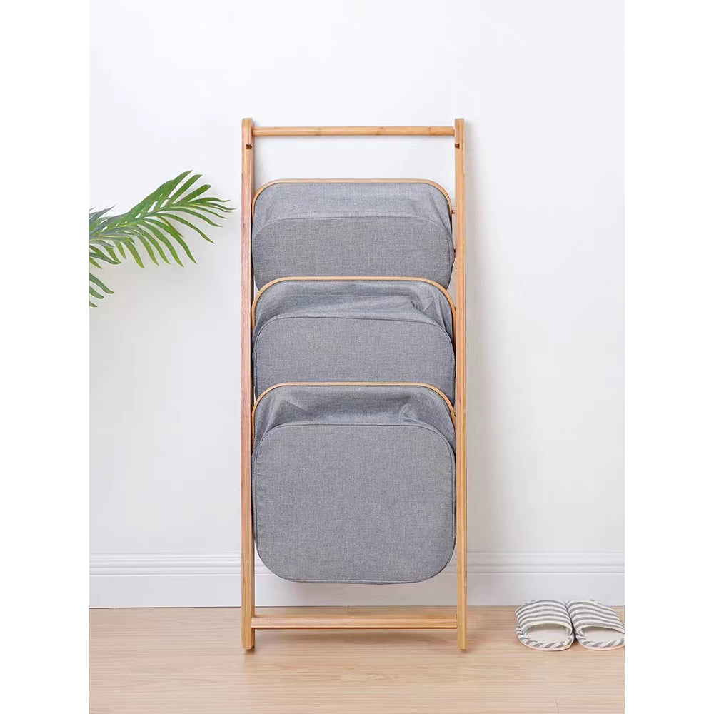 BSR-004, Bamboo Modern Bathroom Storage Rack – imixhome