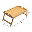 BTR-001, Breakfast in Bed Laptop Computer Tray Bamboo Portable Snack Table and Bed table Tray with Folding Leg