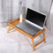 BTR-001, Breakfast in Bed Laptop Computer Tray Bamboo Portable Snack Table and Bed table Tray with Folding Leg