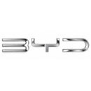 BYD-23-165-55, High Quality ABS BYD Emblem Badge 16.5cm x 5.5cm,Gloss Black / Gloss Silver