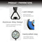 CAF-003-BMW, Refillable BMW Car Air Freshener Pendant With 10ml Essential Oils