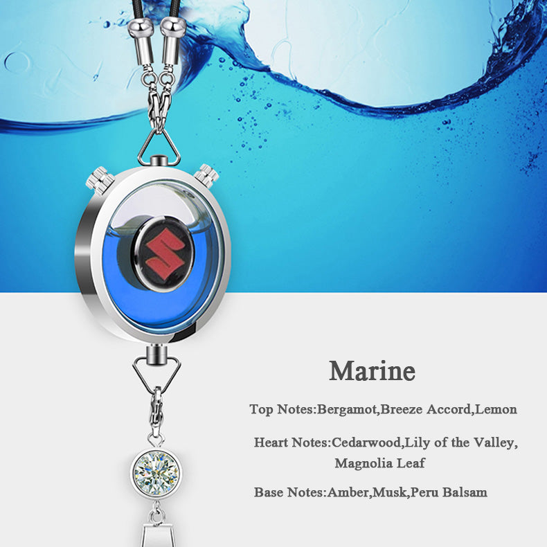 CAF-003-SUZUKI, Refillable SUZUKI Car Air Freshener Pendant With 10ml Essential Oils