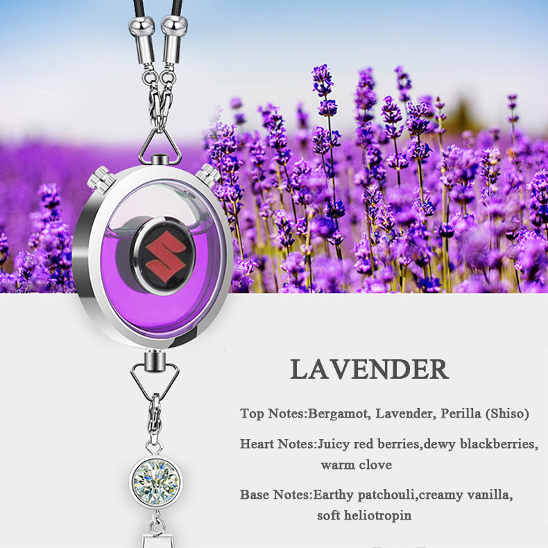 CAF-003-SUZUKI, Refillable SUZUKI Car Air Freshener Pendant With 10ml Essential Oils