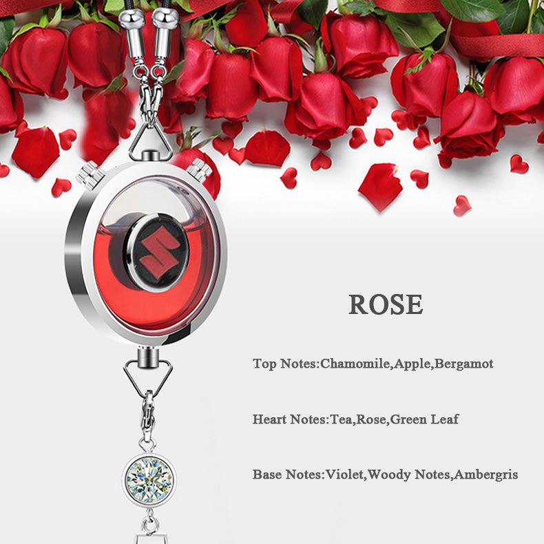 CAF-003-SUZUKI, Refillable SUZUKI Car Air Freshener Pendant With 10ml Essential Oils