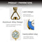CAF-003-VW, Refillable Volkswagen Car Air Freshener Pendant With 10ml Essential Oils