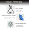 CAF-003-VW, Refillable Volkswagen Car Air Freshener Pendant With 10ml Essential Oils