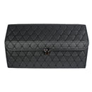 CBB-001, Quilted Car Boot Organizer - Lightweight, Insert-Style Storage Box with Diamond Pattern & Metal Clasp for Sedan, SUV, MPV, Trunk Storage Organizer
