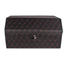 CBB-001, Quilted Car Boot Organizer - Lightweight, Insert-Style Storage Box with Diamond Pattern & Metal Clasp for Sedan, SUV, MPV, Trunk Storage Organizer
