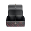 CBB-001, Quilted Car Boot Organizer - Lightweight, Insert-Style Storage Box with Diamond Pattern & Metal Clasp for Sedan, SUV, MPV, Trunk Storage Organizer