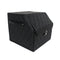 CBB-001, Quilted Car Boot Organizer - Lightweight, Insert-Style Storage Box with Diamond Pattern & Metal Clasp for Sedan, SUV, MPV, Trunk Storage Organizer