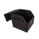 CBB-001, Quilted Car Boot Organizer - Lightweight, Insert-Style Storage Box with Diamond Pattern & Metal Clasp for Sedan, SUV, MPV, Trunk Storage Organizer