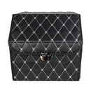 CBB-001, Quilted Car Boot Organizer - Lightweight, Insert-Style Storage Box with Diamond Pattern & Metal Clasp for Sedan, SUV, MPV, Trunk Storage Organizer