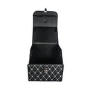 CBB-001, Quilted Car Boot Organizer - Lightweight, Insert-Style Storage Box with Diamond Pattern & Metal Clasp for Sedan, SUV, MPV, Trunk Storage Organizer