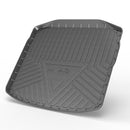 CBM-AUDI-A3-SD-1220-LP-CF, AUDI A3 Sedan Lower Position Boot Mat – Raised Edge TPV, Carbon-Style Pattern Texture