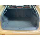 CBM-AUDI-Q8-1924-CF, AUDI Q8,Q8 RS/4M8 2019~2024 Boot Mat – Raised Edge TPV, Carbon-Style Pattern Texture