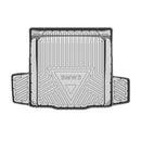 CBM-BMW-3S-2025-CF, BMW 3 Serie G20 2020~2025 Boot Mat – Raised Edge TPV, Carbon-Style Pattern Texture