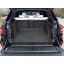 CBM-BMW-X5-1922-CF, BMW X5 2019~2022/G05 Boot Mat – Raised Edge TPV, Carbon-Style Pattern Texture