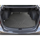 CBM-COROLLA-1419-CF, TOYOTA COROLLA / E180 2014-2019 Boot Mat – Raised Edge TPV, Carbon-Style Pattern Texture