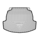 CBM-COROLLA-SD-2026-CF, TOYOTA COROLLA Sedan/ E210 2020-2026 Boot Mat – Raised Edge TPV, Carbon-Style Pattern Texture