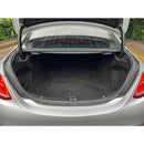 CBM-MBZ-W205-CF, Mercedes-Benz C Class W205 2015~2021 Boot Mat – Raised Edge TPV, Carbon-Style Pattern Texture