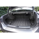 CBM-MBZ-A-CLASS-SEDAN-1925-CF, Mercedes-Benz A Class Sedan V177 2019~2025 Boot Mat – Raised Edge TPV, Carbon-Style Pattern Texture