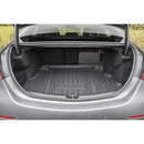 CBM-MBZ-C-CLASS-2225-CF, Mercedes-Benz C Class W206 2022~2025 Boot Mat – Raised Edge TPV, Carbon-Style Pattern Texture