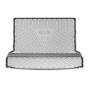 CBM-MBZ-GLB-5S-2025-CF, Mercedes-Benz GLB 5 Seater / X247 2020~2025, Boot Mat – Raised Edge TPV, Carbon-Style Pattern Texture