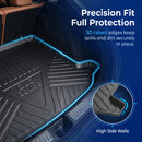 CBM-MBZ-GLC-COUPE-1722-CF, Mercedes-Benz GLC Coupe/ C253 2017~2022 Boot Mat – Raised Edge TPV, Carbon-Style Pattern Texture